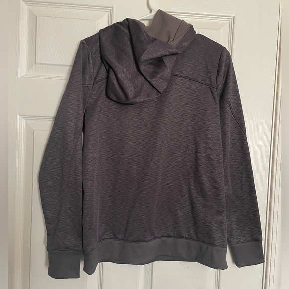 NWT Grey Heather Under Armour Coldgear Sweatshirt Hoodie Womens Size Small - Picture 8 of 8
